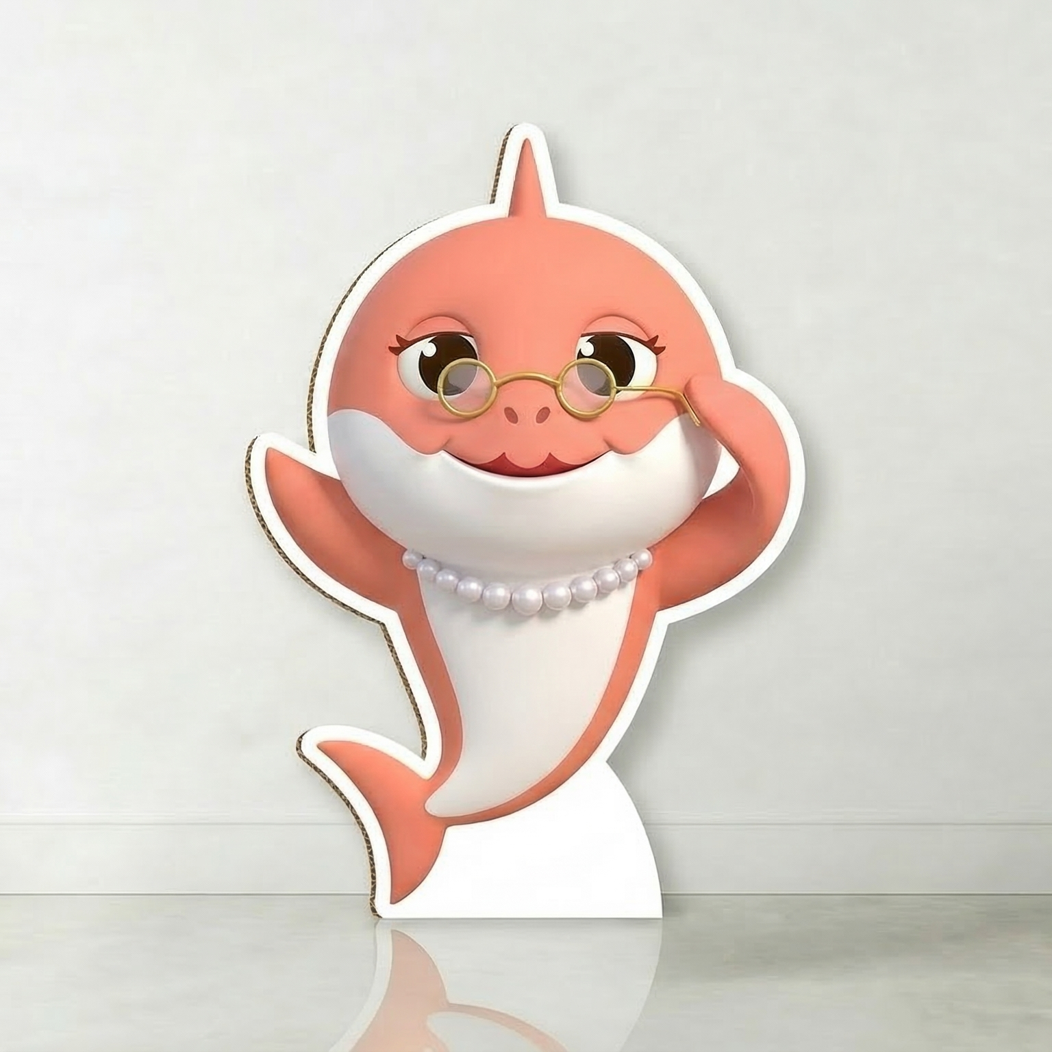 Baby Shark Grandma Cardboard Cutout Yard Sign Life Size Prop Decoration Party Birthday
