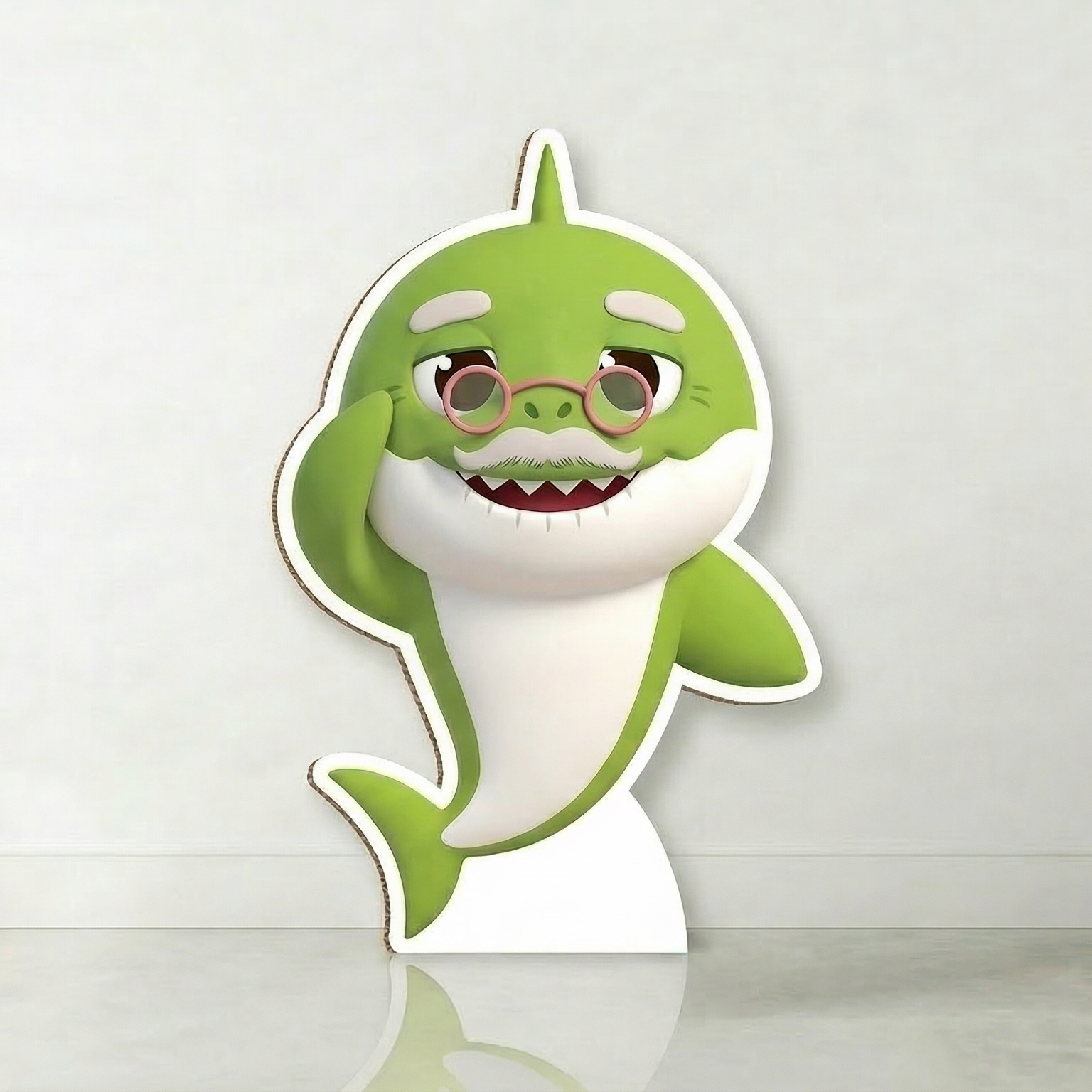 Baby Shark Grandpa Cardboard Cutout Yard Sign Life Size Prop Decoration Party Birthday