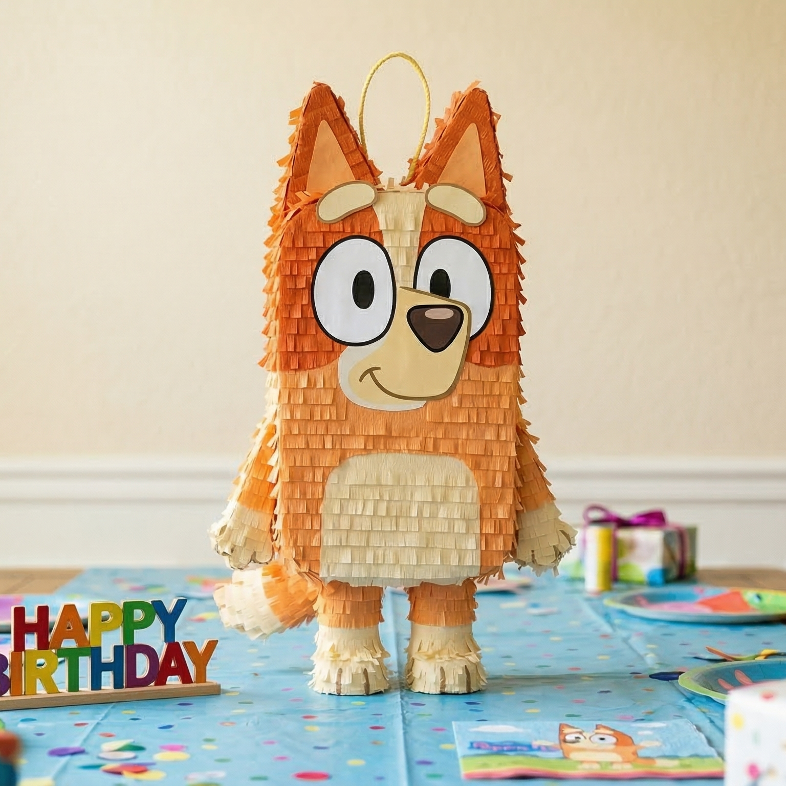 Bluey Bingo Heeler Pup Dog 3D Pinata 24" inch Decoration Party Birthday