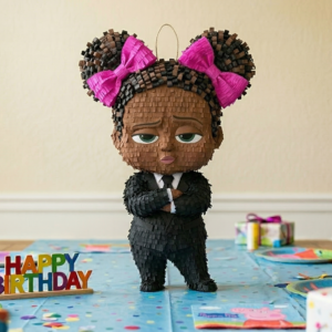 Boss Baby Black Girl 3D Pinata 24" inch Decoration Party Birthday