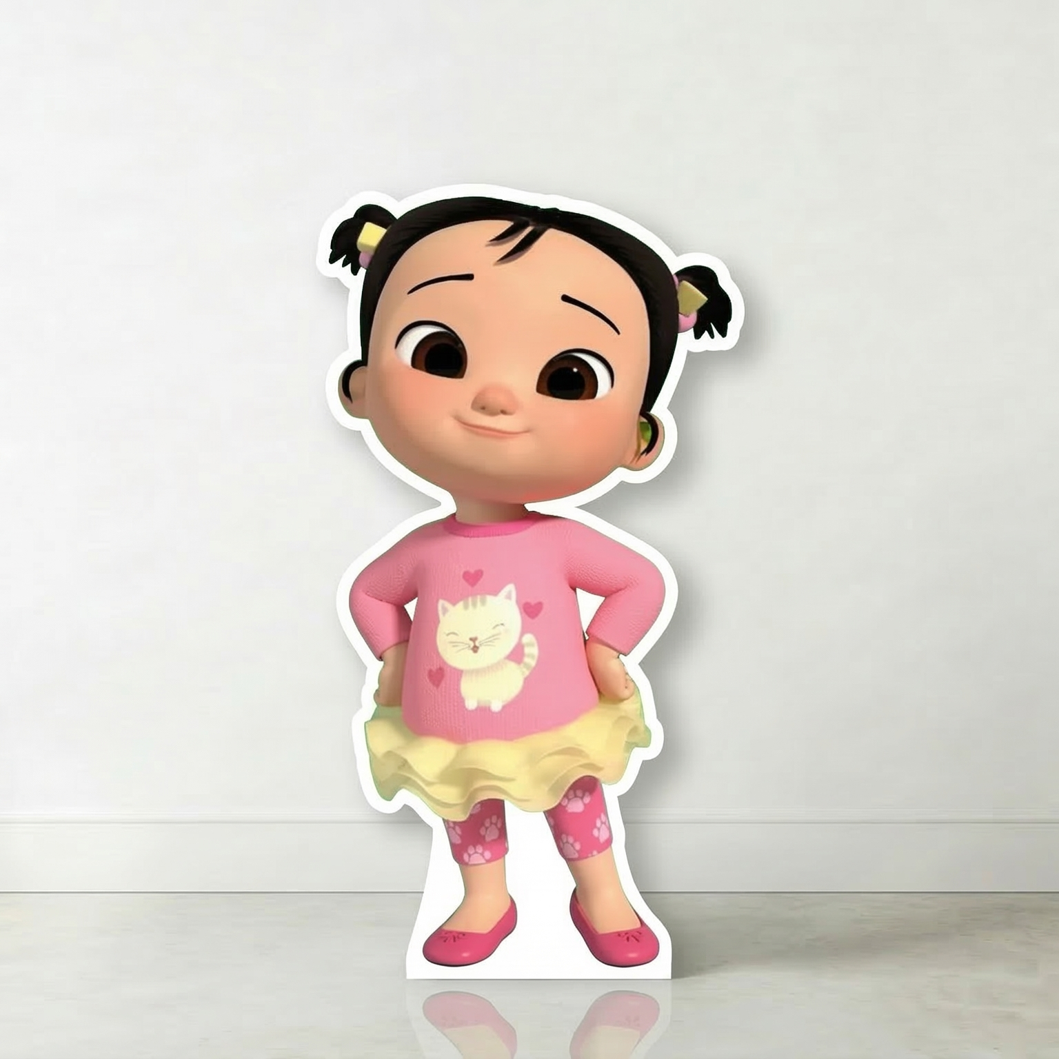 CoComelon Girl Cece Cardboard Cutout Yard Sign Life Size Prop Decoration Party Birthday