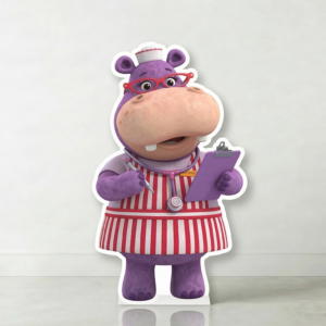 Doc McStuffins Hallie Hippo Cardboard Cutout Yard Sign Life Size Prop Decoration Party Birthday