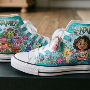 Personalized Name Birthday Encanto Mirabel Full Print White High Top Sneaker Shoes