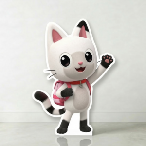 Gabby's Dollhouse Pandy Paws Cardboard Cutout Yard Sign Life Size Prop Decoration Party Birthday