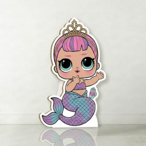 L.O.L. Surprise Mermaid Doll Cardboard Cutout Yard Sign Life Size Prop Decoration Party Birthday