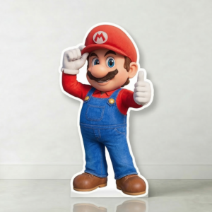 Super Mario Movie Mario Cardboard Cutout Yard Sign Life Size Prop Decoration Party Birthday