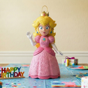 The Super Mario Bros Princess Peach 3D Pinata 24" inch Decoration Party Birthday