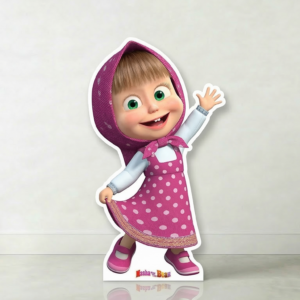 Masha and The Bear Masha Cardboard Cutout Yard Sign Life Size Prop Decoration Party Birthday