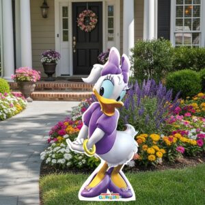 Mickey Mouse Clubhouse Daisy Duck Cardboard Cutout Yard Sign Life Size Prop Decoration Party Birthday