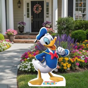 Mickey Mouse Clubhouse Donald Duck Cardboard Cutout Yard Sign Life Size Prop Decoration Party Birthday