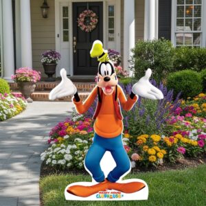 Mickey Mouse Clubhouse Goofy Cardboard Cutout Yard Sign Life Size Prop Decoration Party Birthday