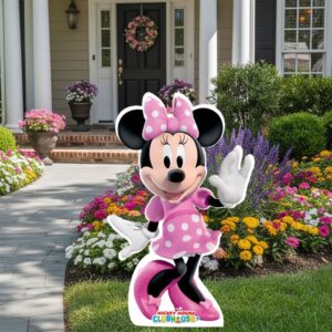 Mickey Mouse Clubhouse Minnie Cardboard Cutout Yard Sign Life Size Prop Decoration Party Birthday