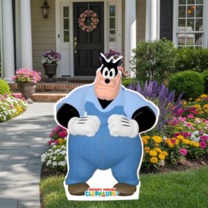 Mickey Mouse Clubhouse Pete Cardboard Cutout Yard Sign Life Size Prop Decoration Party Birthday