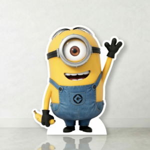 Minions Stuart Cardboard Cutout Yard Sign Life Size Prop Decoration Party Birthday