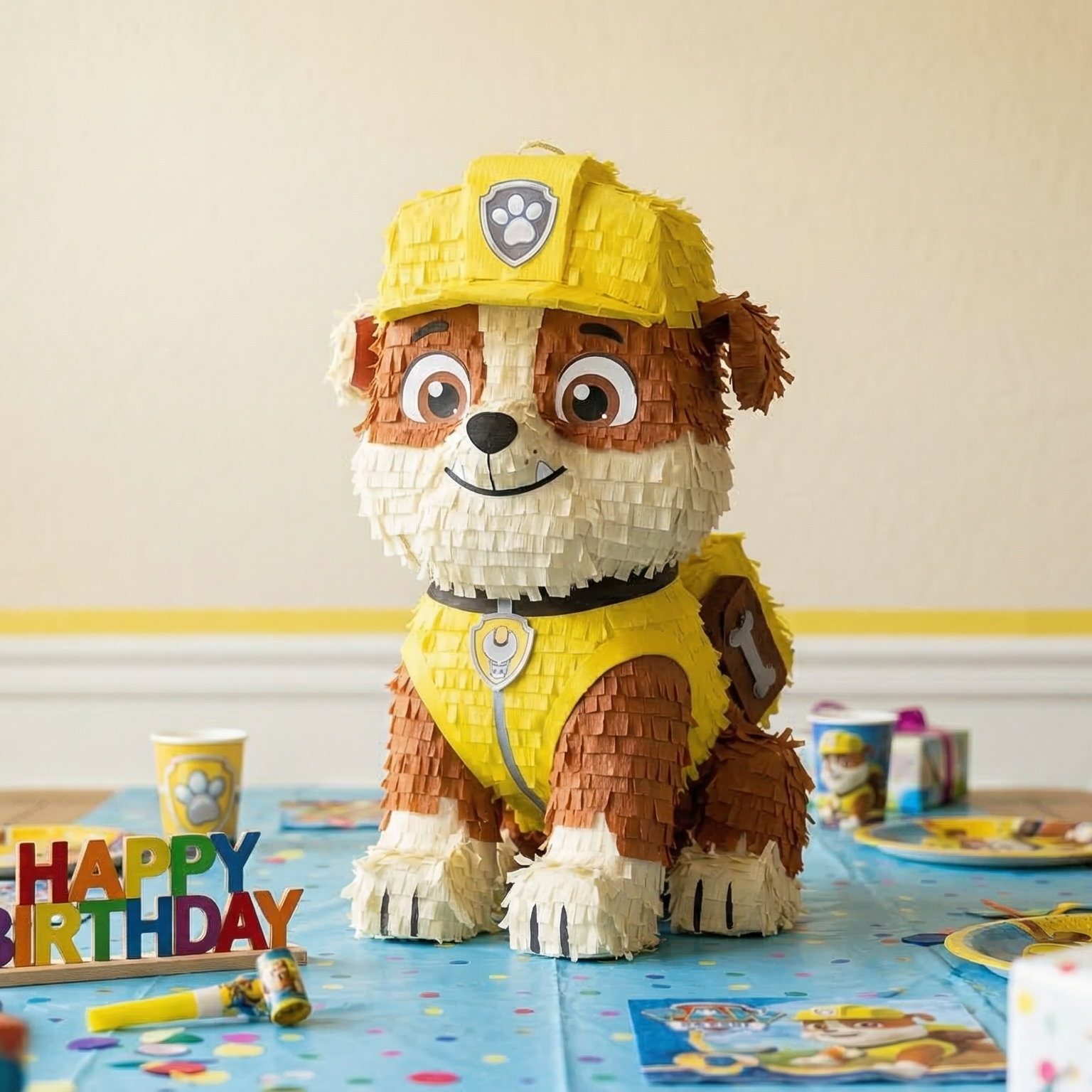 Paw Patrol Rubble 3D Pinata 24" inch Decoration Party Birthday