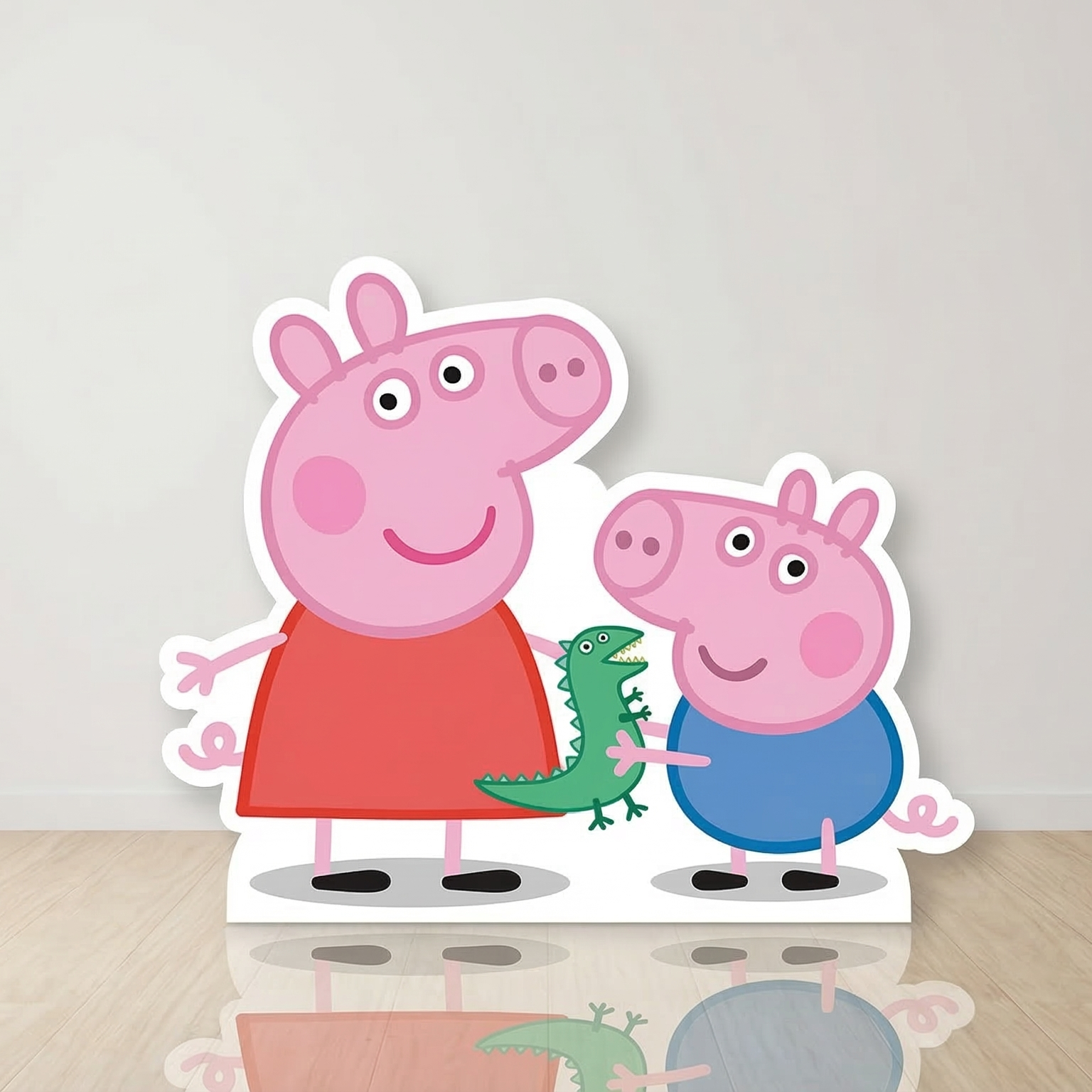 Peppa Pig and George Pig Cardboard Cutout Yard Sign Life Size Prop Decoration Party Birthday