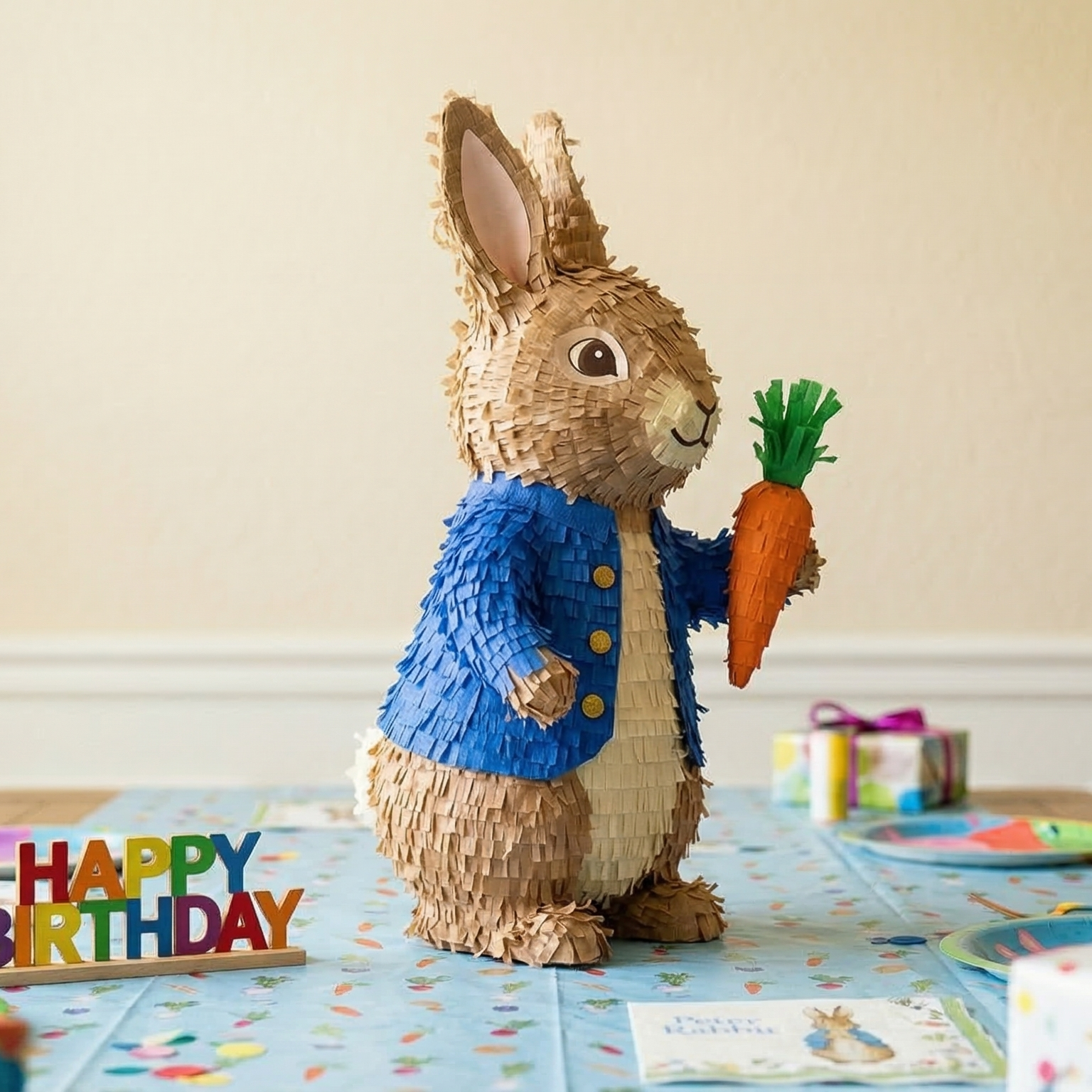 Peter Rabbit Blue Bunny Coat 3D Pinata 24" inch Decoration Party Birthday