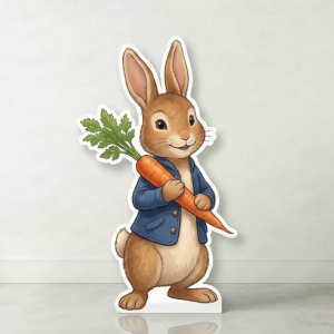 Peter Rabbit Blue Coat Cardboard Cutout Yard Sign Life Size Prop Decoration Party Birthday