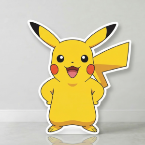 Pokemon Pikachu Cardboard Cutout Yard Sign Life Size Prop Decoration Party Birthday