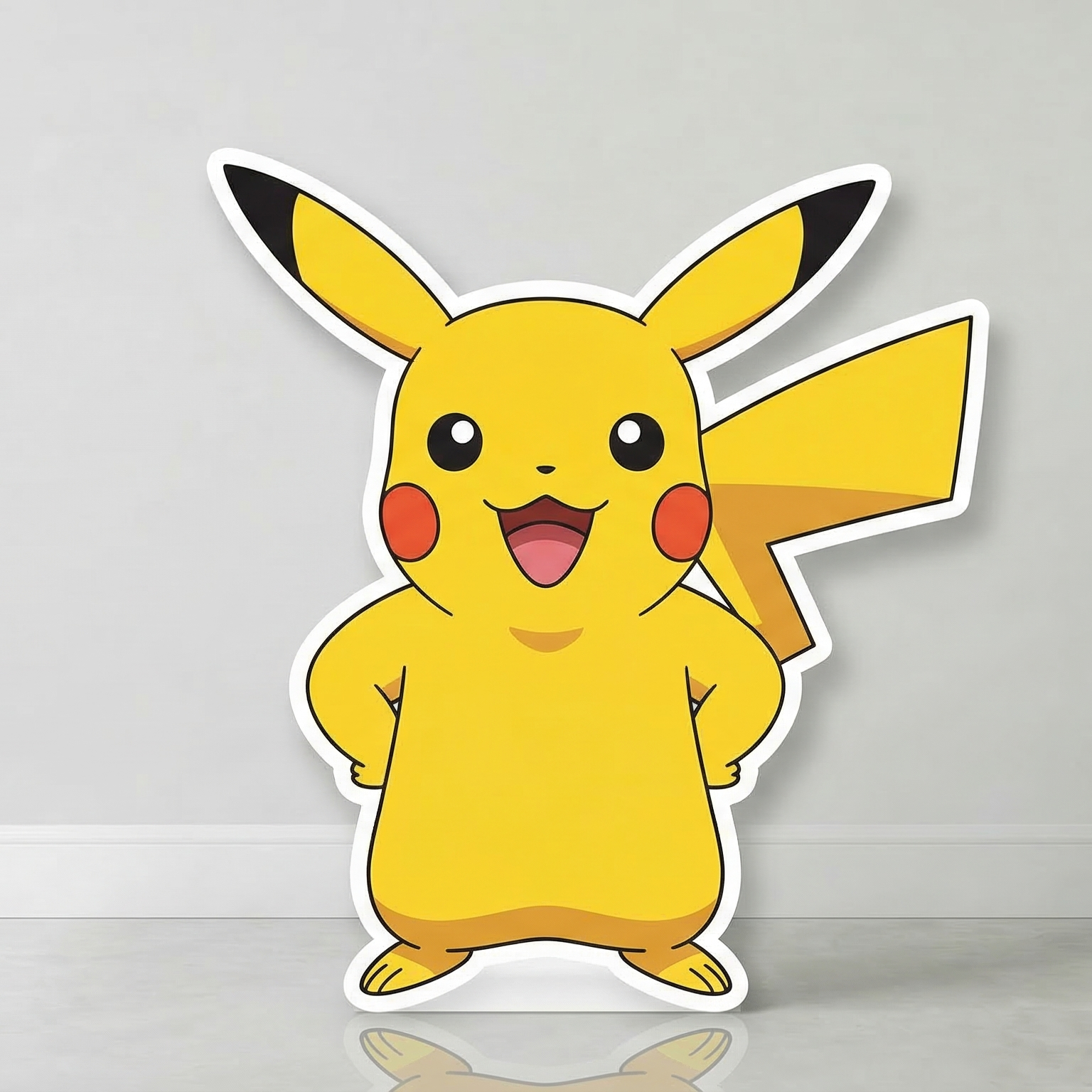 Pokemon Pikachu Cardboard Cutout Yard Sign Life Size Prop Decoration Party Birthday