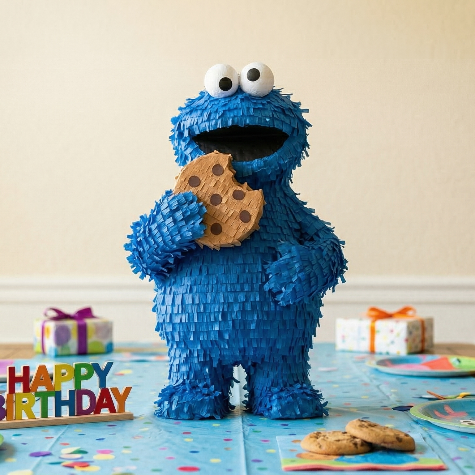 Sesame Street Cookie Monster 3D Pinata 24" inch Decoration Party Birthday