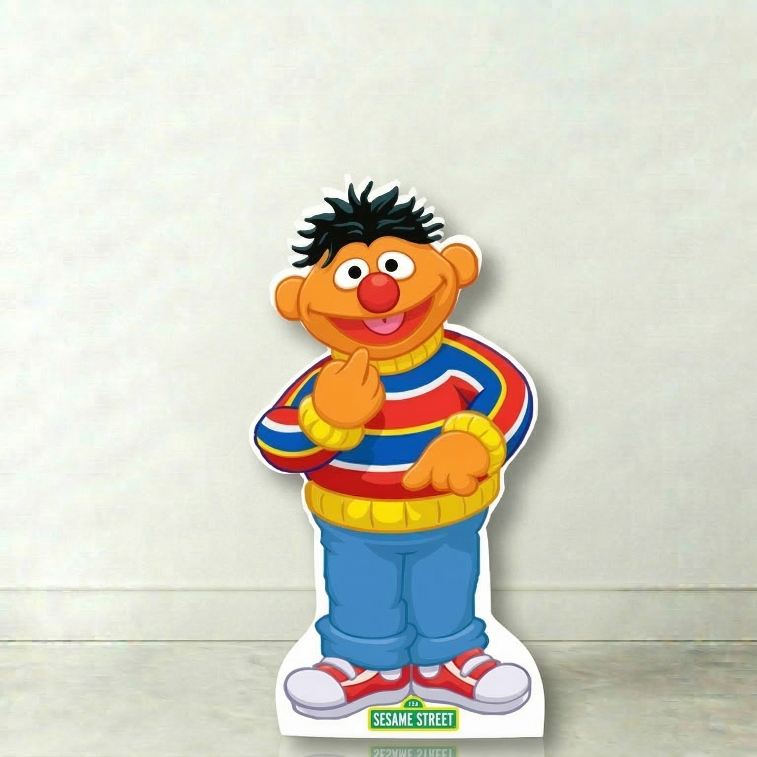 Sesame Street Ernie Cardboard Cutout Yard Sign Life Size Prop Decoration Party Birthday