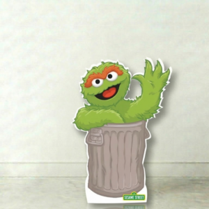 Sesame Street Oscar Cardboard Cutout Yard Sign Life Size Prop Decoration Party Birthday