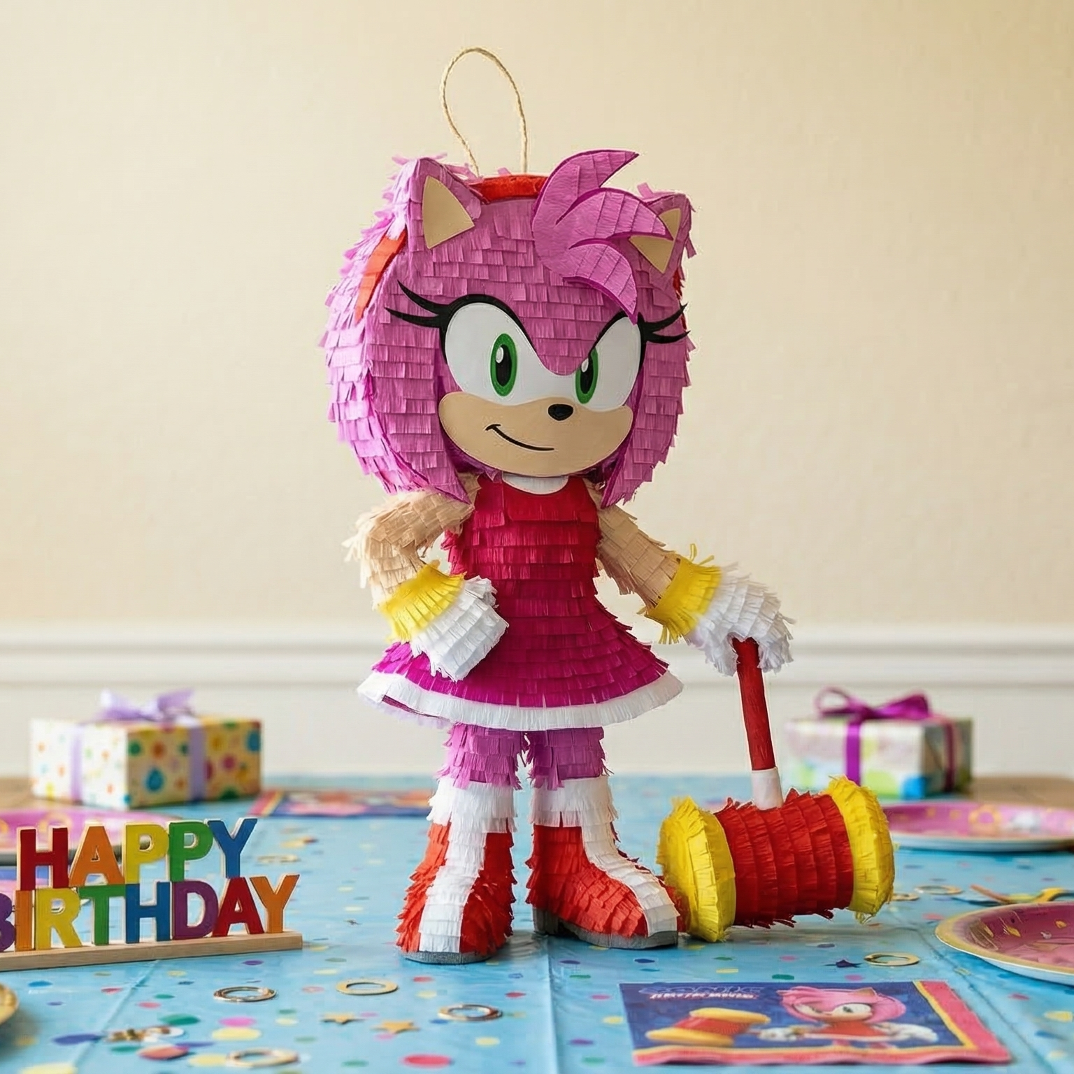 Sonic the Hedgehog Movie Amy Rose 3D Pinata 24" inch Decoration Party Birthday