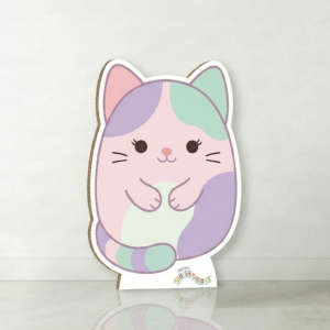 Squishmallows Cat Cardboard Cutout Yard Sign Life Size Prop Decoration Party Birthday