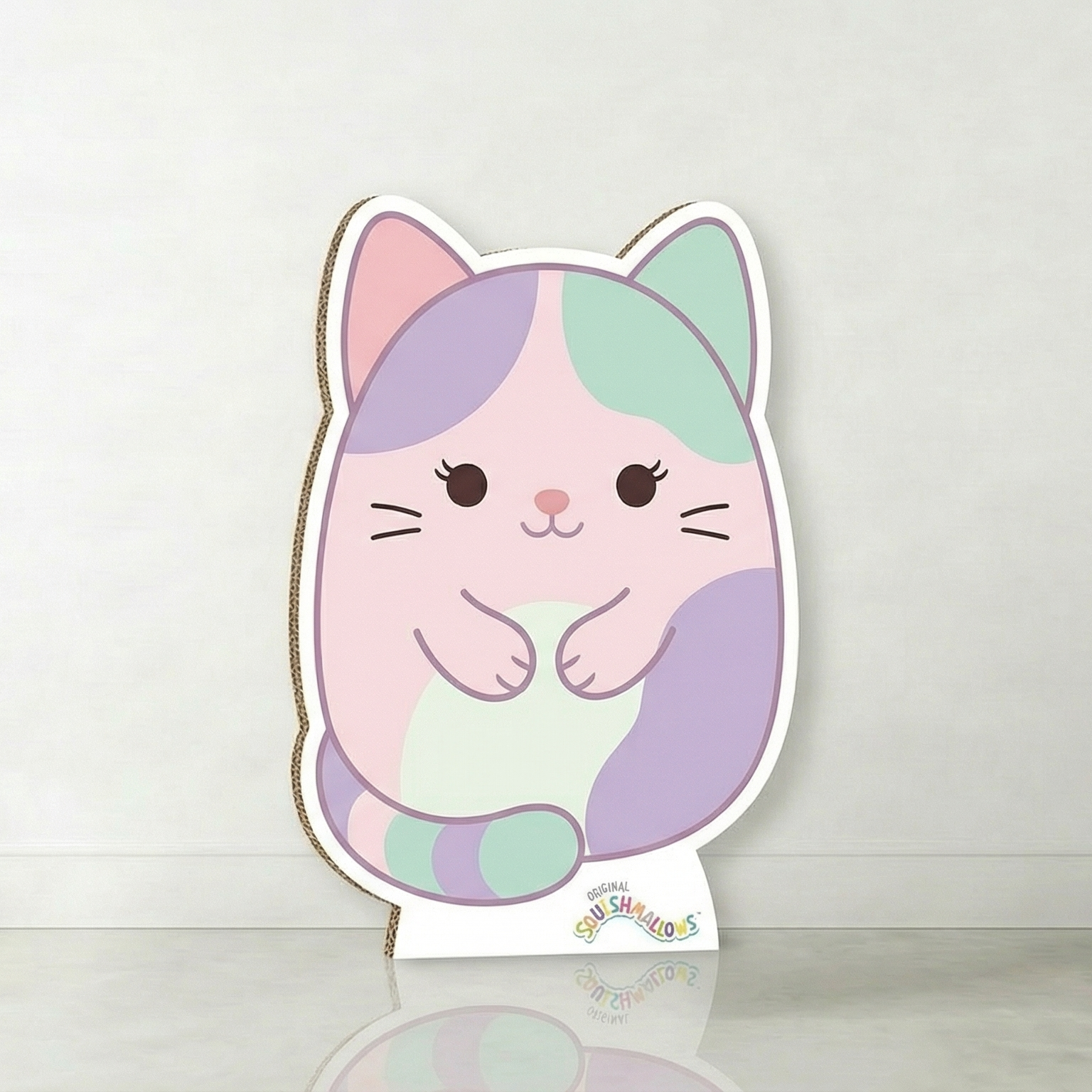 Squishmallows Cat Cardboard Cutout Yard Sign Life Size Prop Decoration Party Birthday