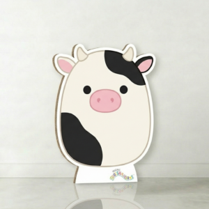 Squishmallows Cow Cardboard Cutout Yard Sign Life Size Prop Decoration Party Birthday