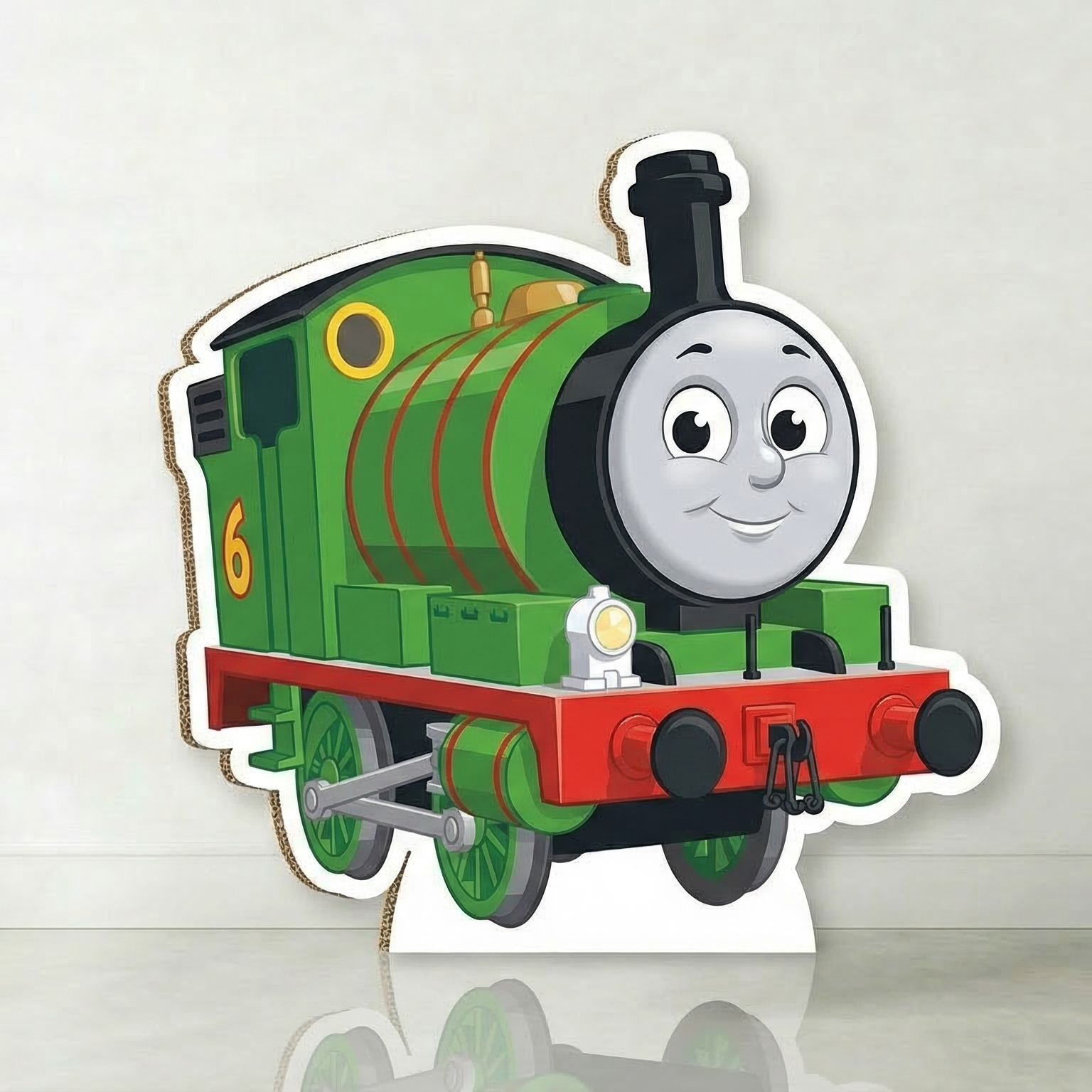 Thomas the Train Engine Percy Cardboard Cutout Yard Sign Life Size Prop Decoration Party Birthday
