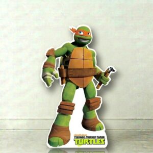 TMNT Ninja Turtles 2012 Mikey Michelangelo Cardboard Cutout Yard Sign Life Size Prop Decoration Party Birthday
