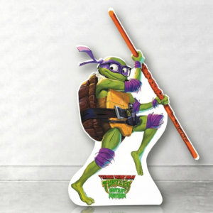 TMNT Ninja Turtles 2023 Mutant Mayhem Donnie Donatello Cardboard Cutout Yard Sign Life Size Prop Decoration Party Birthday