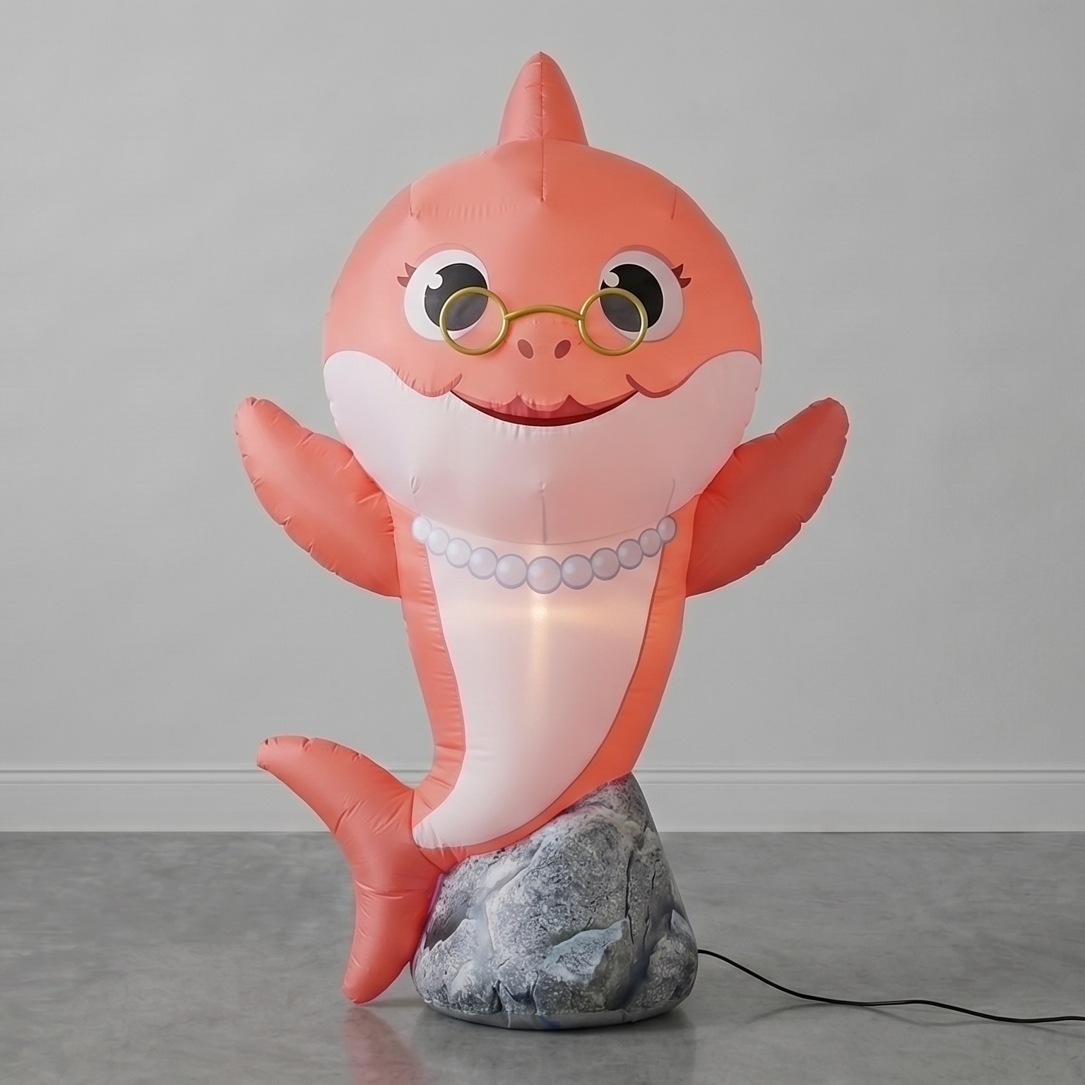 Baby Shark Grandma Shark Inflatable Yard 5' Foot Decoration Party Prop Sign Holiday Birthday