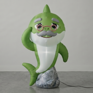 Baby Shark Grandpa Shark Inflatable Yard 5' Foot Decoration Party Prop Sign Holiday Birthday