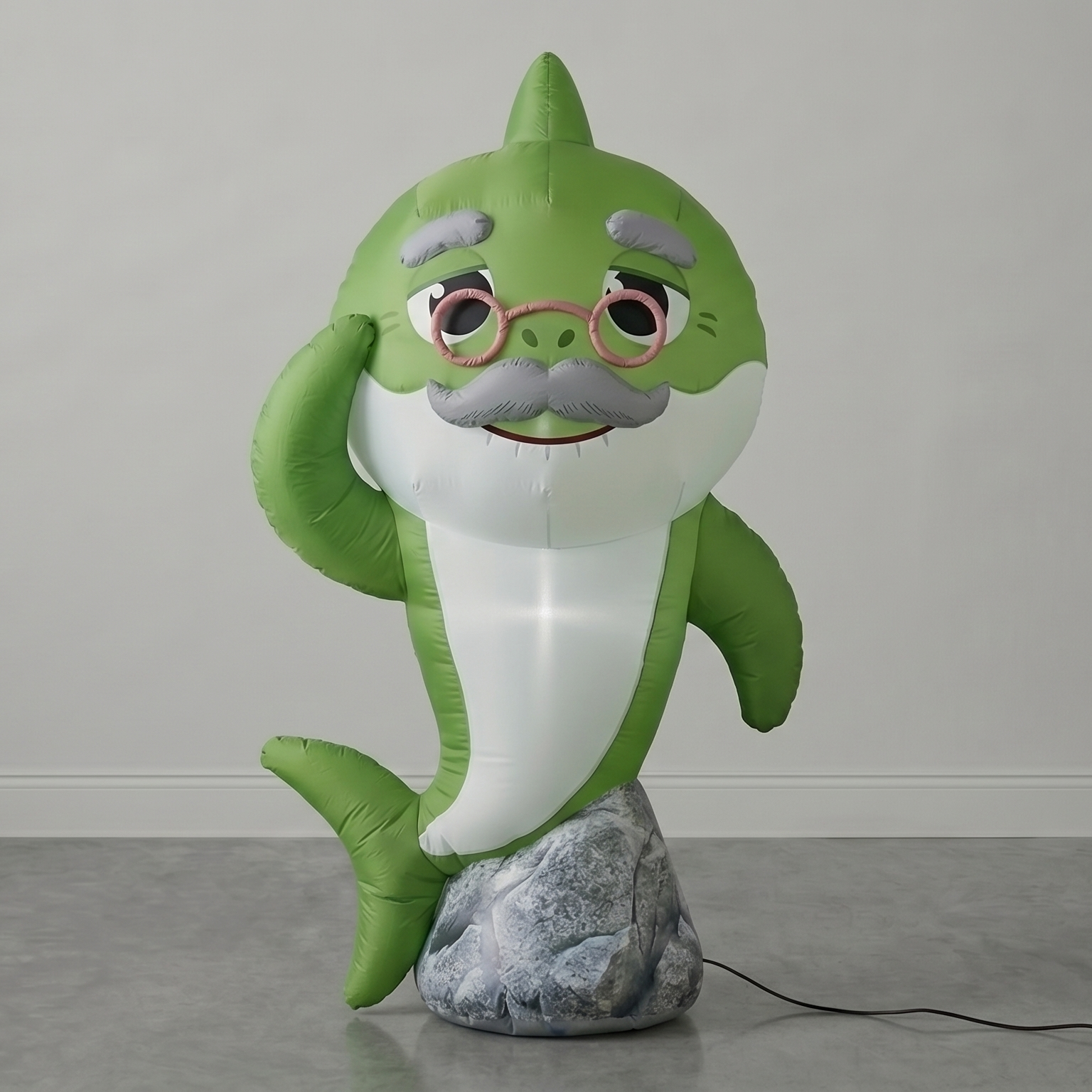 Baby Shark Grandpa Shark Inflatable Yard 5' Foot Decoration Party Prop Sign Holiday Birthday