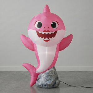 Baby Shark Mommy Shark Inflatable Yard 5' Foot Decoration Party Prop Sign Holiday Birthday