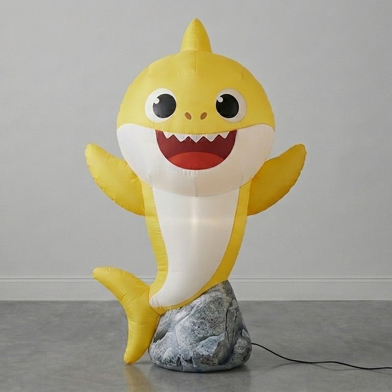 Baby Shark Inflatable Yard 4' Foot Decoration Party Prop Sign Holiday Birthday
