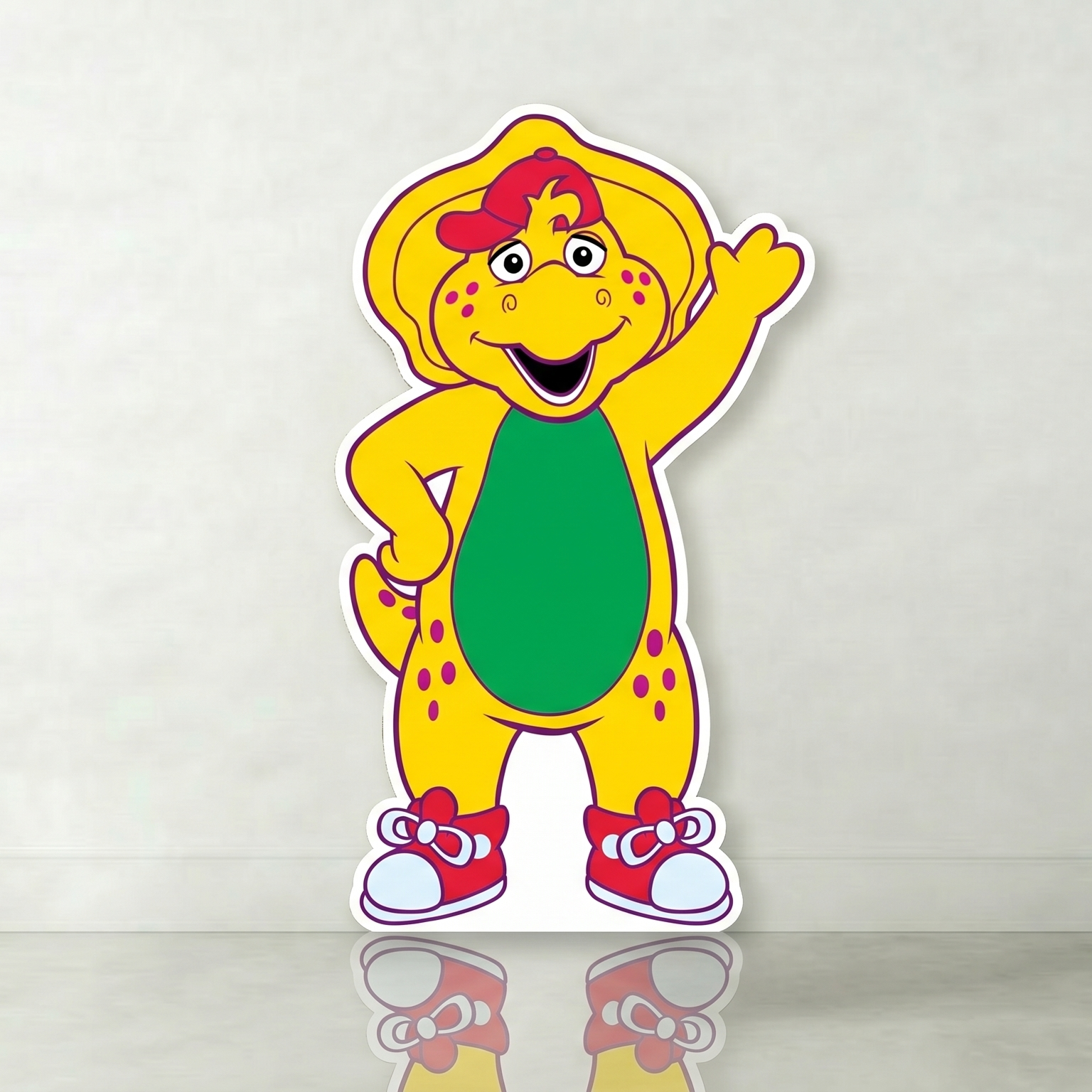 Barney and Friends BJ Cardboard Cutout Yard Sign Life Size Prop Decoration Party Birthday