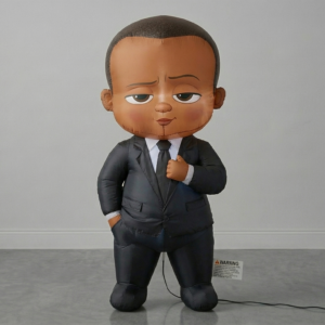 Boss Baby Black Boy Blow Up Inflatable Yard 4" Foot Decoration Party Prop Sign Holiday Birthday