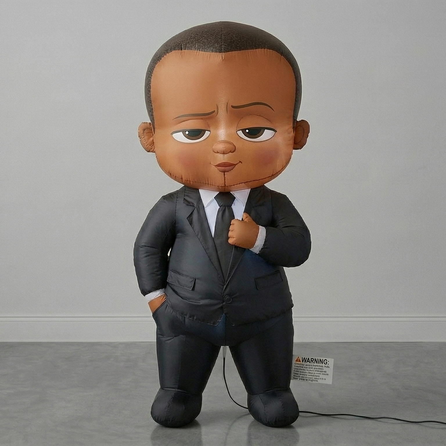Boss Baby Black Boy Blow Up Inflatable Yard 4" Foot Decoration Party Prop Sign Holiday Birthday