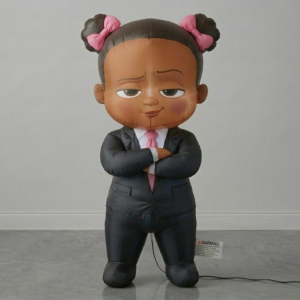 Boss Baby Black Girl Blow Up Inflatable Yard 4" Foot Decoration Party Prop Sign Holiday Birthday