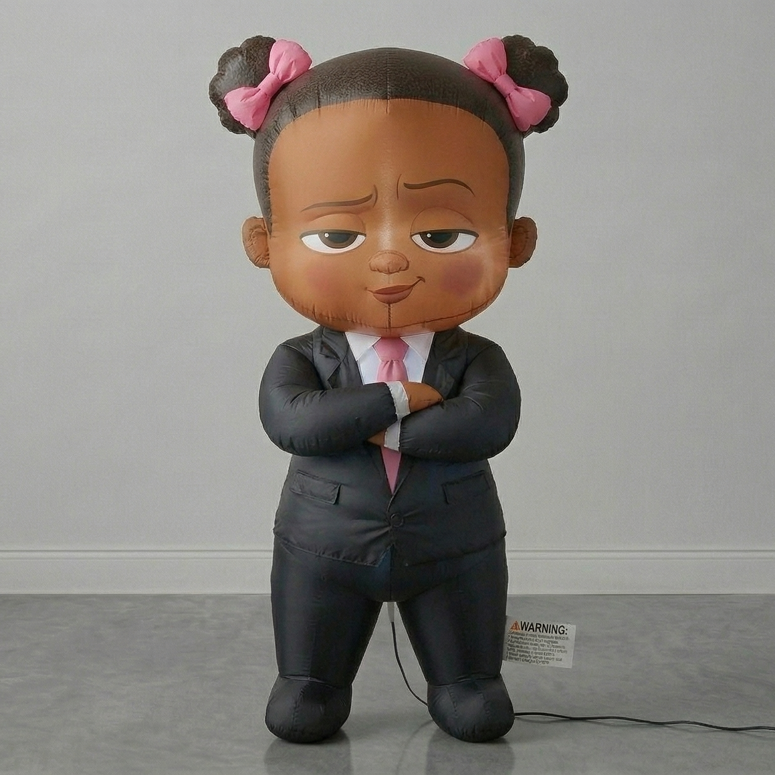 Boss Baby Black Girl Blow Up Inflatable Yard 4" Foot Decoration Party Prop Sign Holiday Birthday