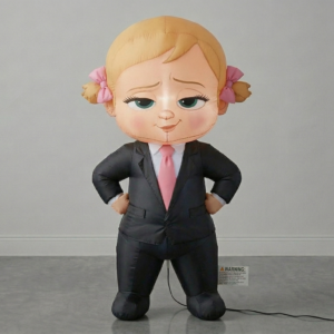 Boss Baby Girl Blow Up Inflatable Yard 4" Foot Decoration Party Prop Sign Holiday Birthday