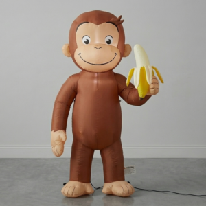 Curious George Blow Up Inflatable Yard 4" Foot Decoration Party Prop Sign Holiday Birthday