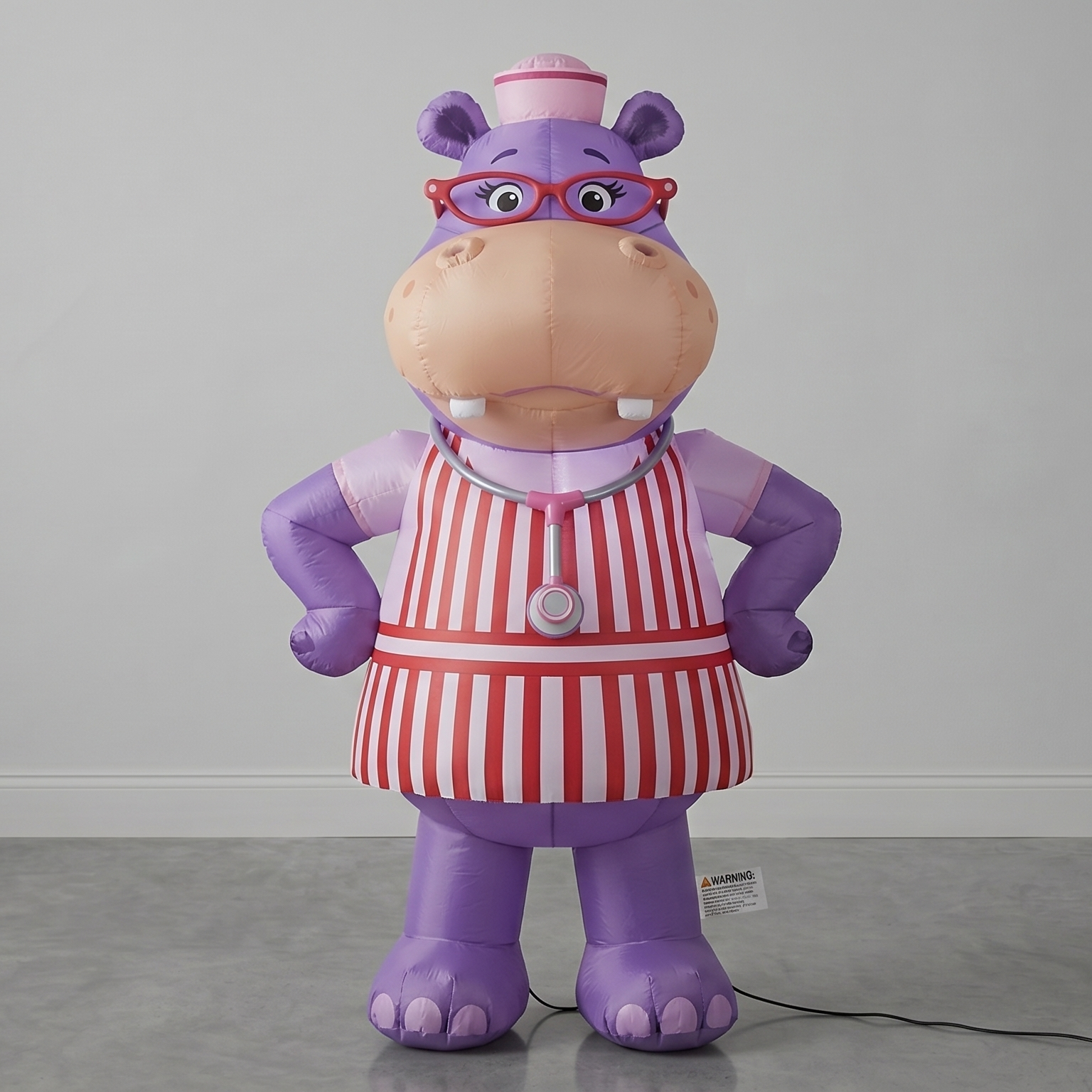 Doc McStuffins Hallie Hippo Inflatable Yard 5' Foot Decoration Party Prop Sign Holiday Birthday