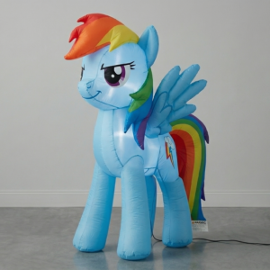 My Little Pony Rainbow Dash Blow Up Inflatable Yard 4" Foot Decoration Party Prop Sign Holiday Birthday