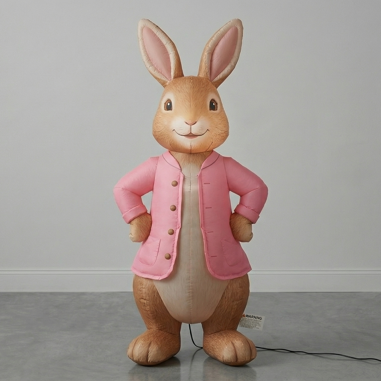Peter Rabbit Pink Coat Blow Up Inflatable Yard 4" Foot Decoration Party Prop Sign Holiday Birthday