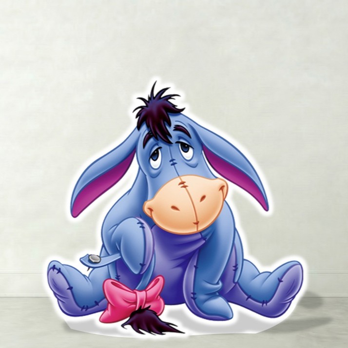 Winnie the Pooh Eeyore Cardboard Cutout Yard Sign Life Size Prop Decoration Party Birthday